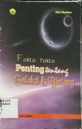 Fakta-fakta Penting tentang Galaksi & Bintang