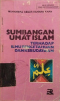 Sumbangan Umat Islam terhadap ilmu pengetahuan dan kebudayaan